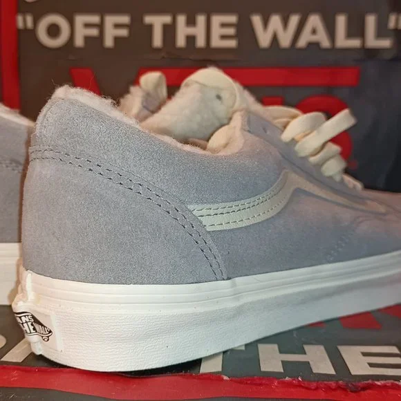 Vans Men 10.5 Old Skool Cozy Hug Sherpa - Suede-Drizzle